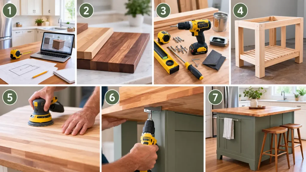 DIY Butcher Block Island: A Step-by-Step Guide