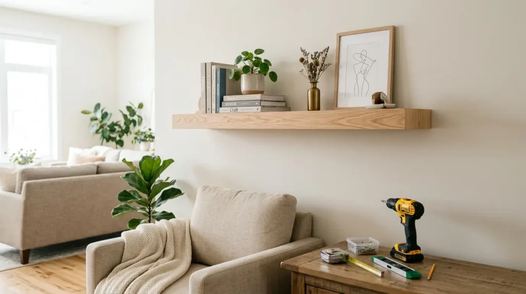 How to Build Easy Floating Shelves for Your Home