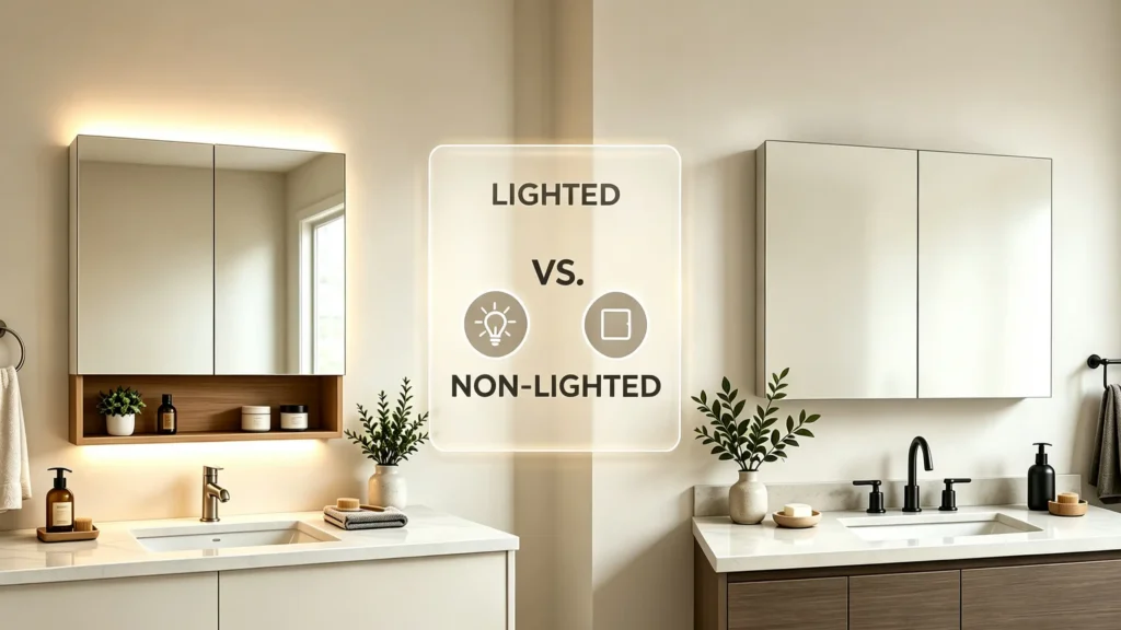 Lighted vs. Non-Lighted Medicine Cabinets: Which Is Right for Your Bathroom?